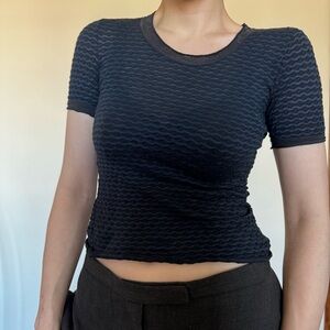 Armani textured baby tee.